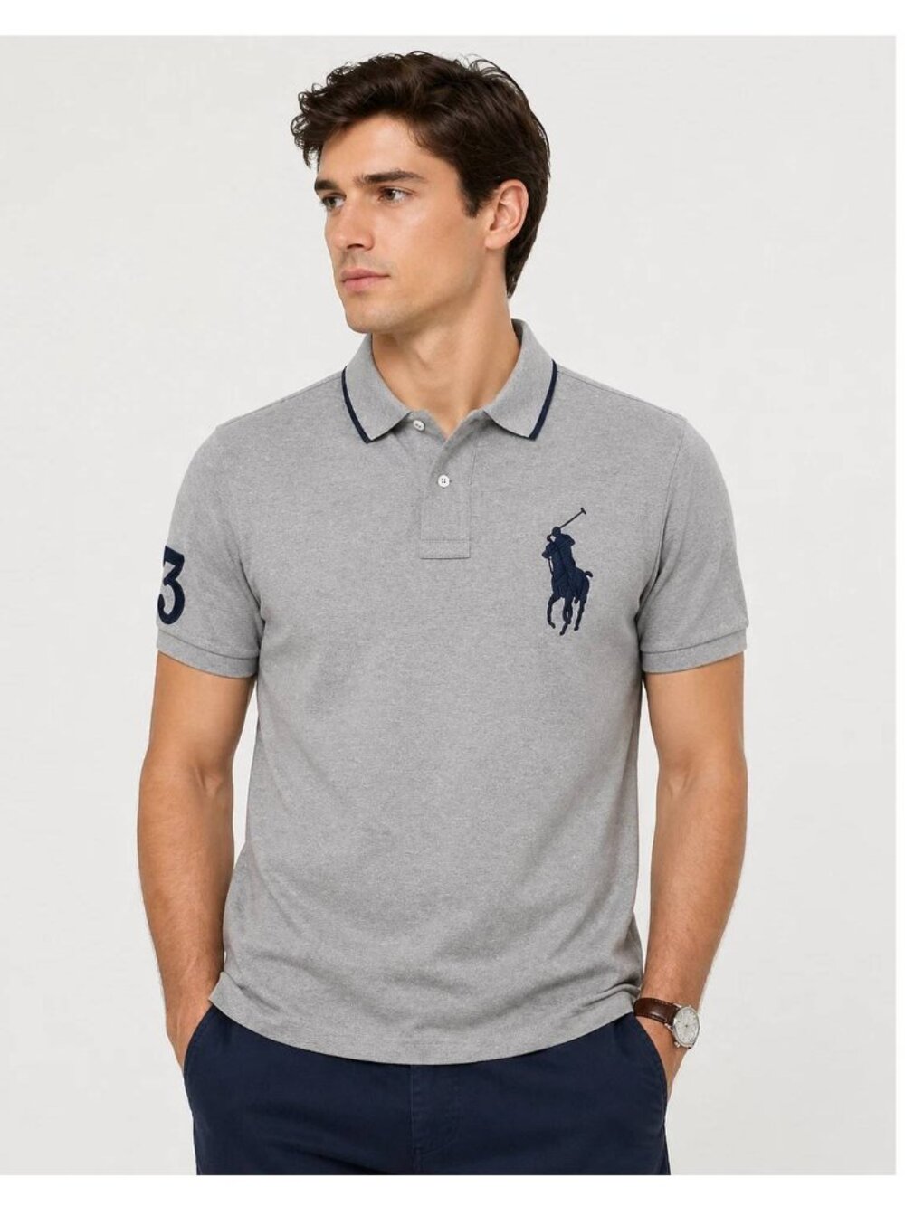 New Ralph Lauren Custom-Fit Mesh Polo - Size M